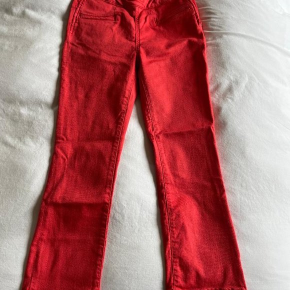 NWT Anthropologie Pilcro High-Rise Demin Legging Capri in Watermelon - 28/Sz 6 - Picture 8 of 11